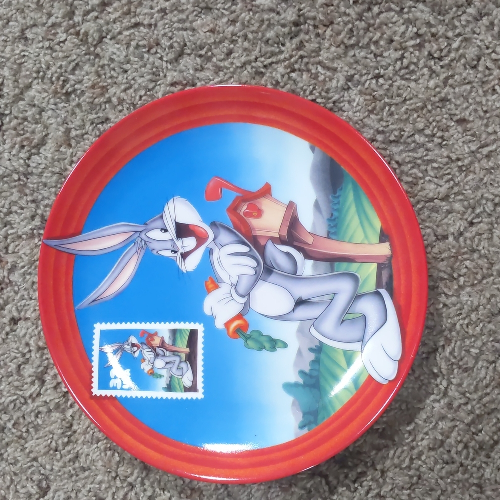 Bradford Exchange bugs bunny salad plate